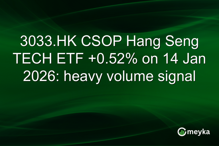 3033.HK CSOP Hang Seng TECH ETF +0.52% on 14 Jan 2026: heavy volume signal