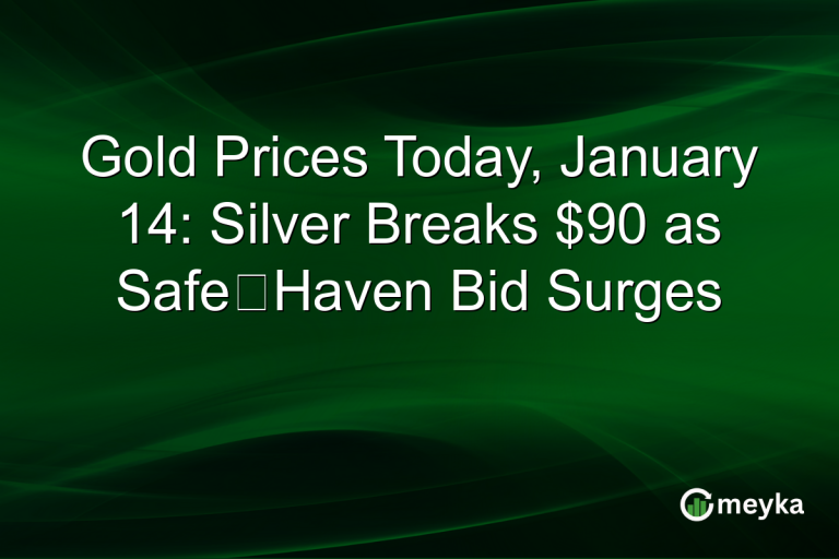 Gold Prices Today, January 14: Silver Breaks $90 as Safe‑Haven Bid Surges