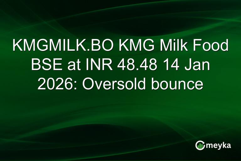 KMGMILK.BO KMG Milk Food BSE at INR 48.48 14 Jan 2026: Oversold bounce