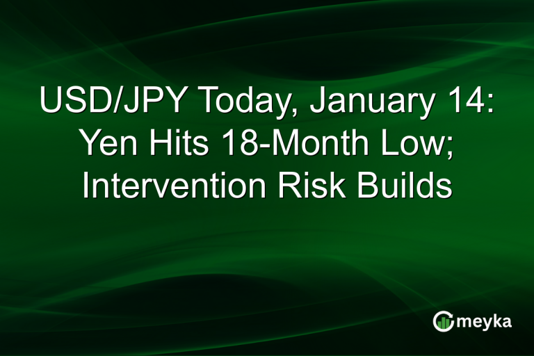 USD/JPY Today, January 14: Yen Hits 18-Month Low; Intervention Risk Builds