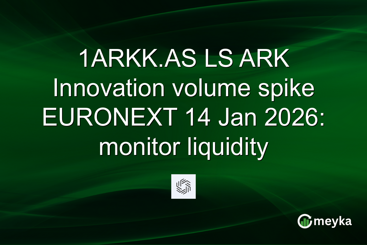 1ARKK.AS LS ARK Innovation volume spike EURONEXT 14 Jan 2026: monitor liquidity