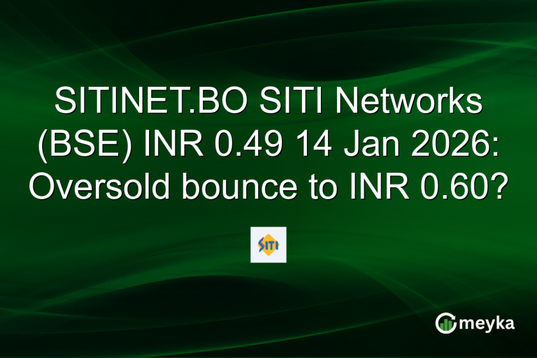 SITINET.BO SITI Networks (BSE) INR 0.49 14 Jan 2026: Oversold bounce to INR 0.60?