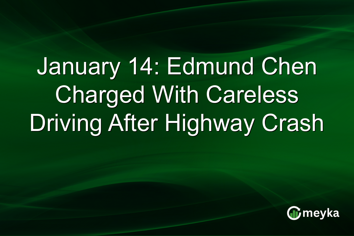 January 14: Edmund Chen Charged With Careless Driving After Highway Crash