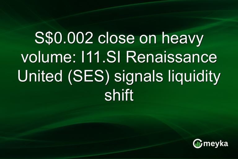 S$0.002 close on heavy volume: I11.SI Renaissance United (SES) signals liquidity shift