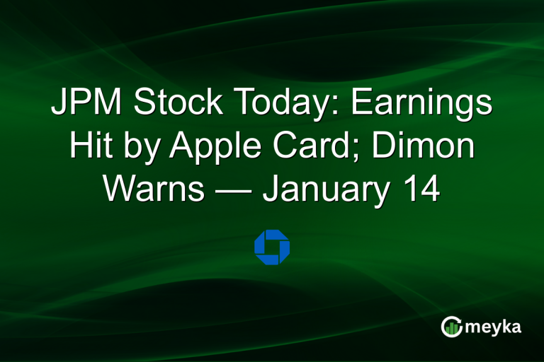 JPM Stock Today: Earnings Hit by Apple Card; Dimon Warns — January 14