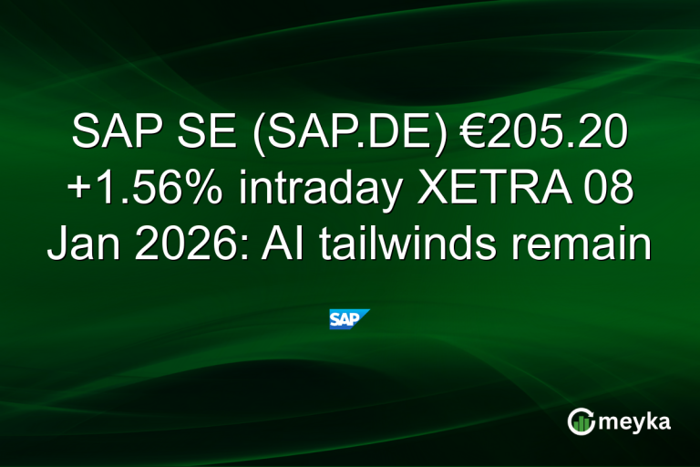 SAP SE (SAP.DE) €205.20 +1.56% intraday XETRA 08 Jan 2026: AI tailwinds remain