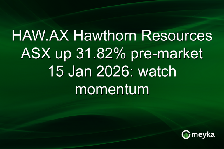 HAW.AX Hawthorn Resources ASX up 31.82% pre-market 15 Jan 2026: watch momentum