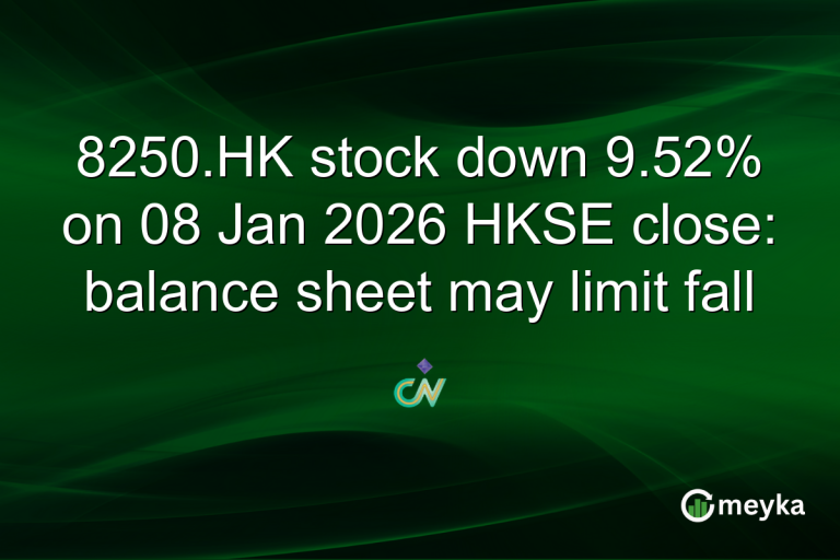 8250.HK stock down 9.52% on 08 Jan 2026 HKSE close: balance sheet may limit fall