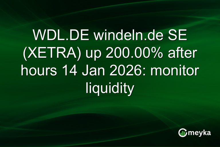 WDL.DE windeln.de SE (XETRA) up 200.00% after hours 14 Jan 2026: monitor liquidity
