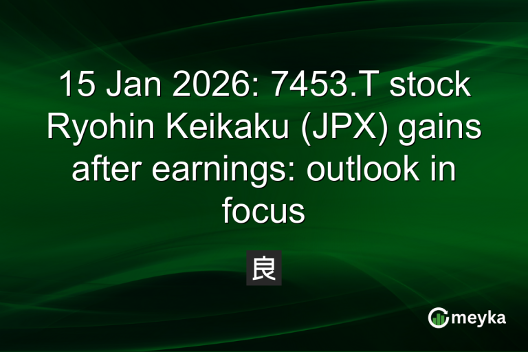 15 Jan 2026: 7453.T stock Ryohin Keikaku (JPX) gains after earnings: outlook in focus
