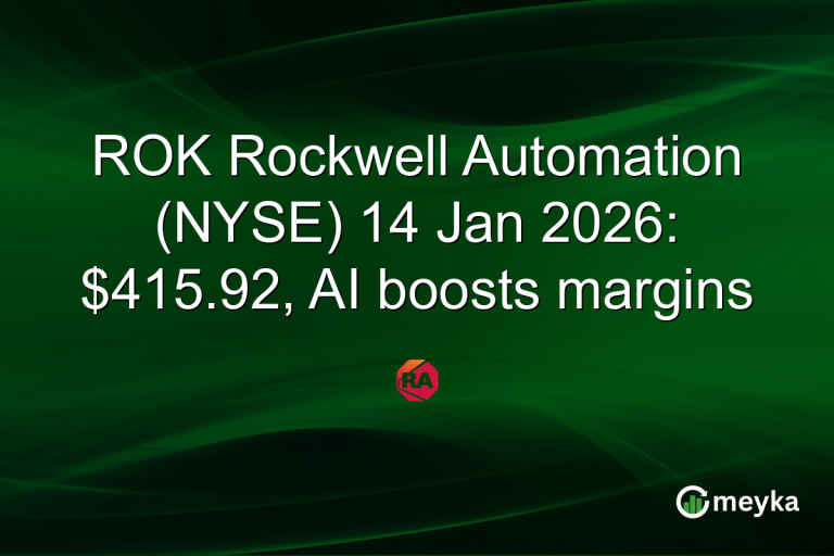ROK Rockwell Automation (NYSE) 14 Jan 2026: $415.92, AI boosts margins