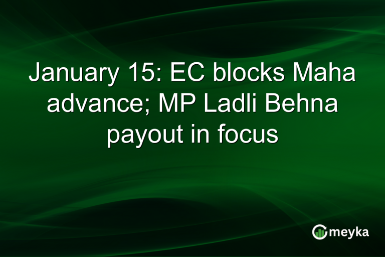 January 15: EC blocks Maha advance; MP Ladli Behna payout in focus