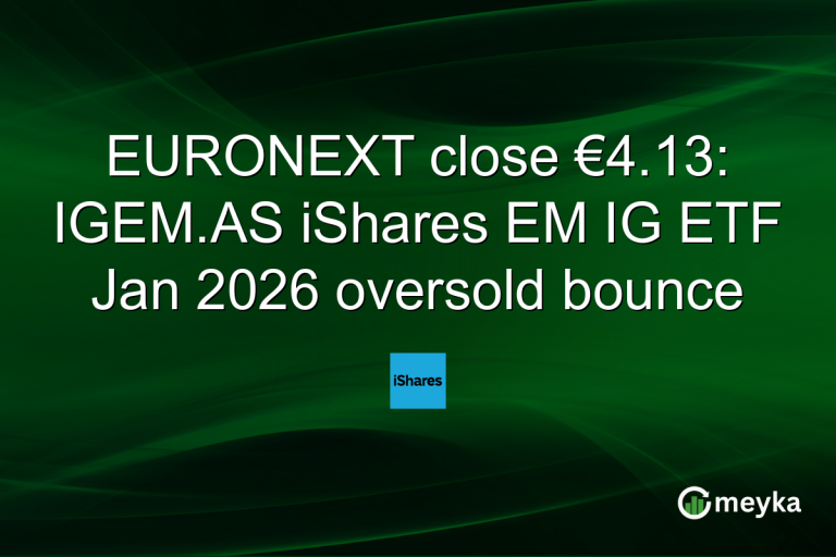 EURONEXT close €4.13: IGEM.AS iShares EM IG ETF Jan 2026 oversold bounce