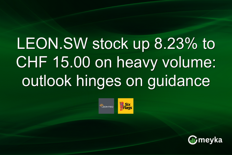 LEON.SW stock up 8.23% to CHF 15.00 on heavy volume: outlook hinges on guidance
