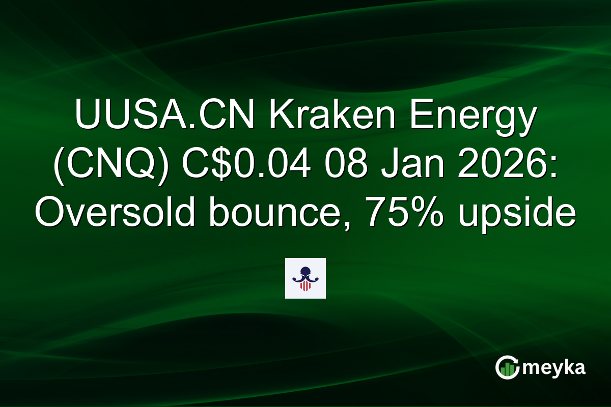 UUSA.CN Kraken Energy (CNQ) C$0.04 08 Jan 2026: Oversold bounce, 75% upside
