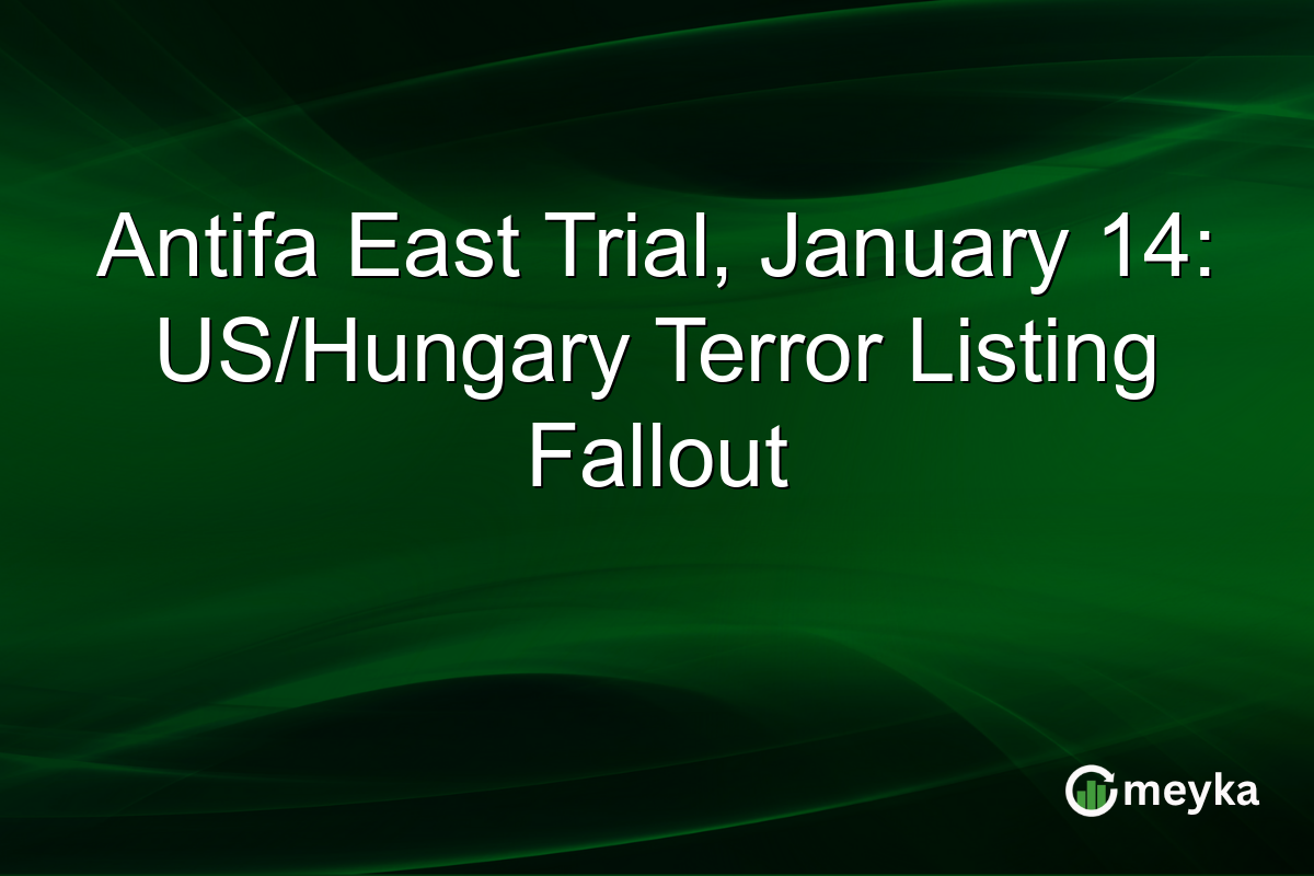 Antifa East Trial, January 14: US/Hungary Terror Listing Fallout