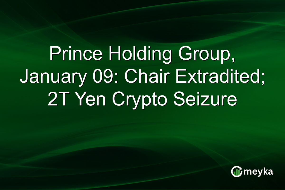 Prince Holding Group, January 09: Chair Extradited; 2T Yen Crypto Seizure
