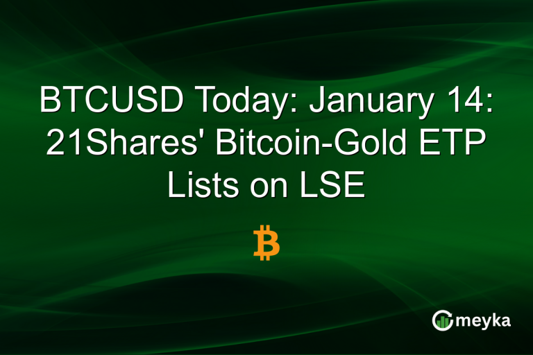 BTCUSD Today: January 14: 21Shares' Bitcoin-Gold ETP Lists on LSE