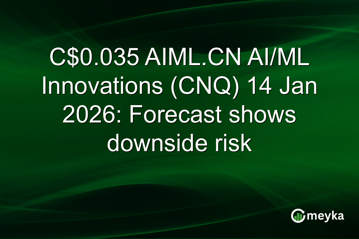 C$0.035 AIML.CN AI/ML Innovations (CNQ) 14 Jan 2026: Forecast shows downside risk