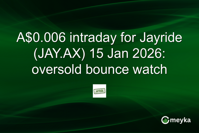 A$0.006 intraday for Jayride (JAY.AX) 15 Jan 2026: oversold bounce watch