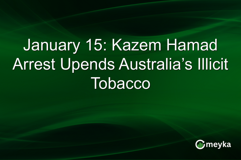 January 15: Kazem Hamad Arrest Upends Australia’s Illicit Tobacco