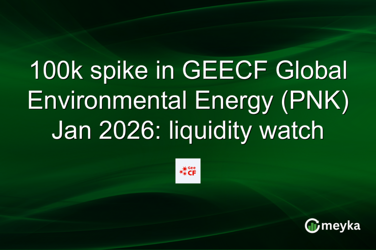 100k spike in GEECF Global Environmental Energy (PNK) Jan 2026: liquidity watch
