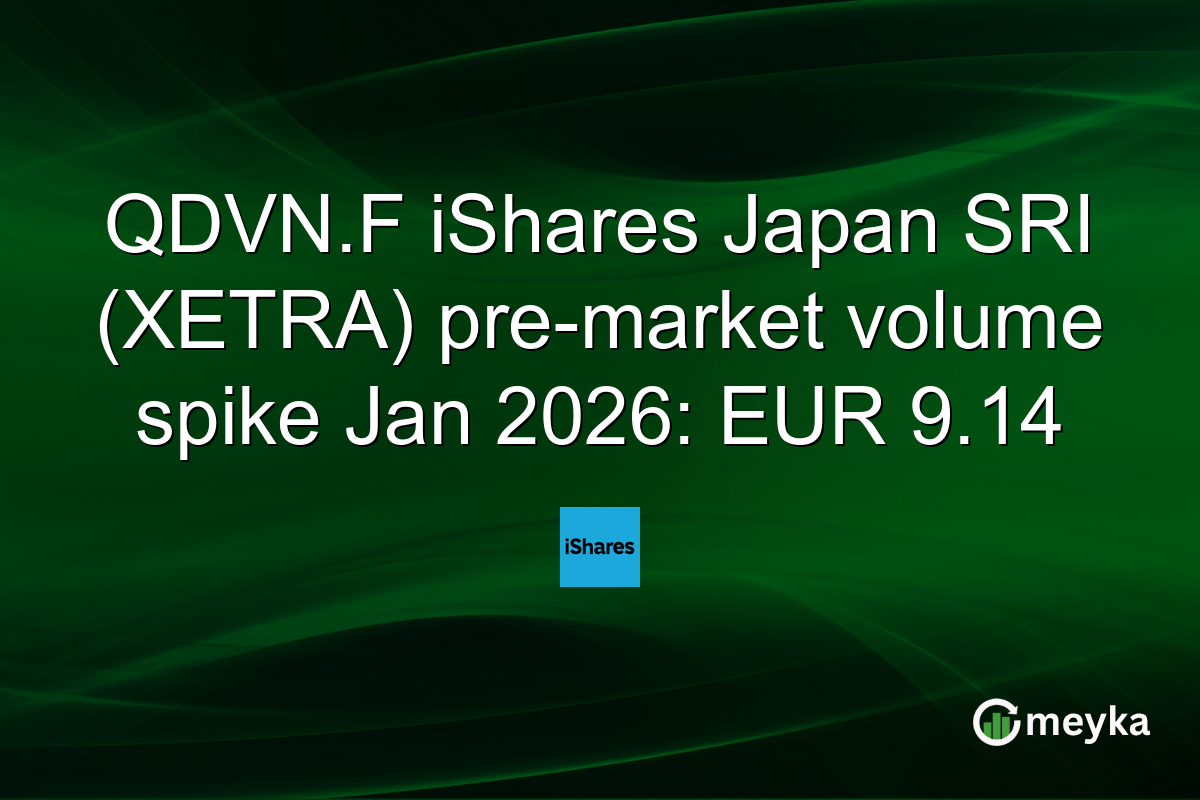 QDVN.F iShares Japan SRI (XETRA) pre-market volume spike Jan 2026: EUR 9.14