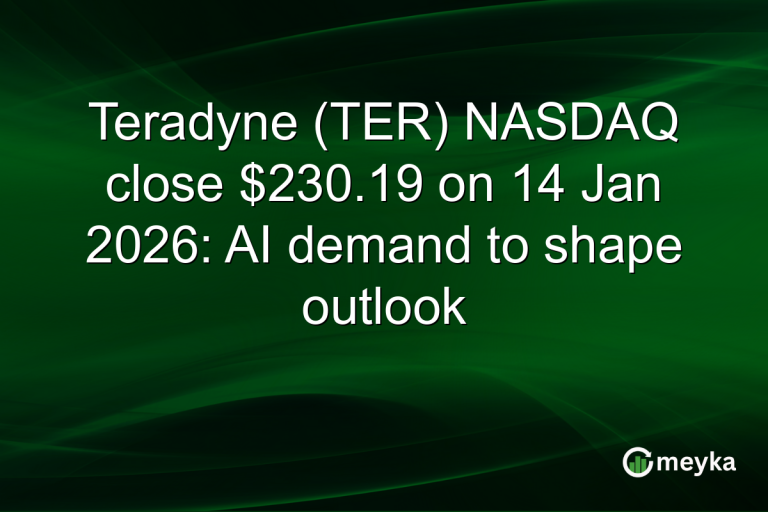 Teradyne (TER) NASDAQ close $230.19 on 14 Jan 2026: AI demand to shape outlook
