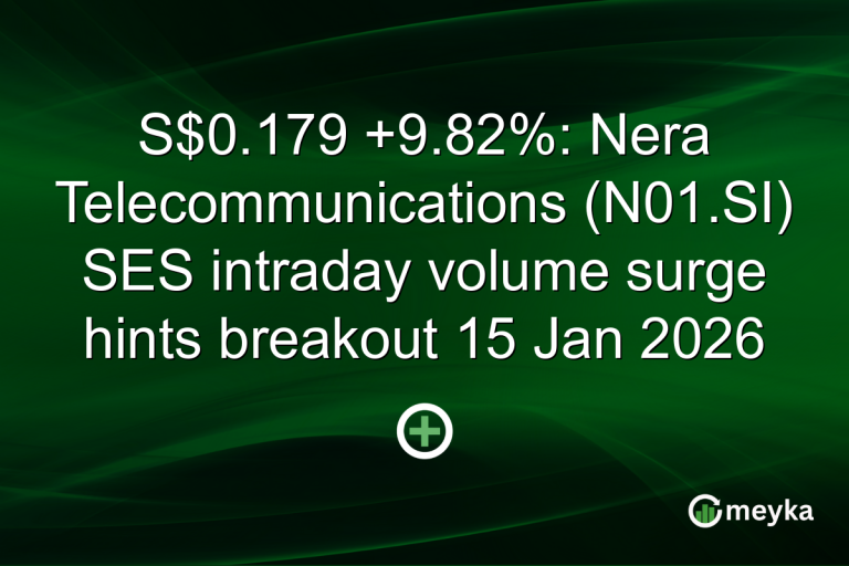S$0.179 +9.82%: Nera Telecommunications (N01.SI) SES intraday volume surge hints breakout 15 Jan 2026