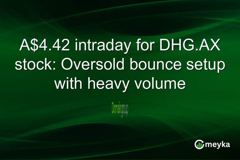 A$4.42 intraday for DHG.AX stock: Oversold bounce setup with heavy volume