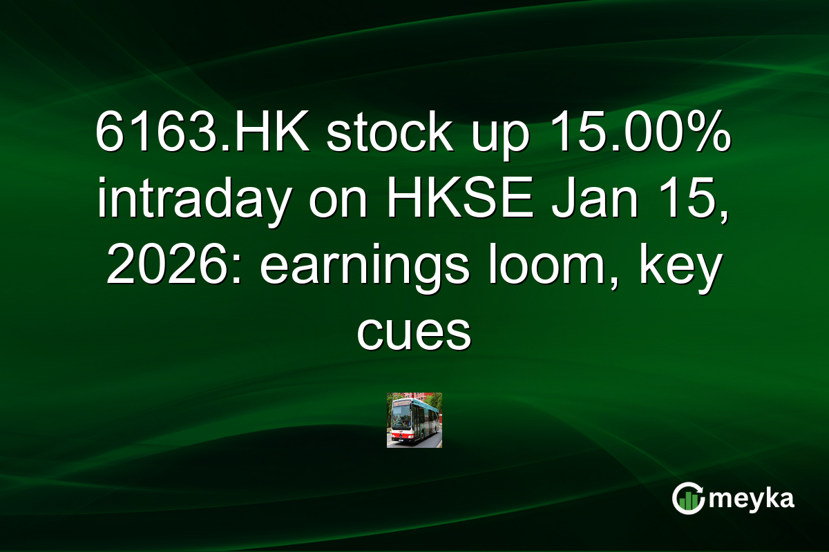 6163.HK stock up 15.00% intraday on HKSE Jan 15, 2026: earnings loom, key cues