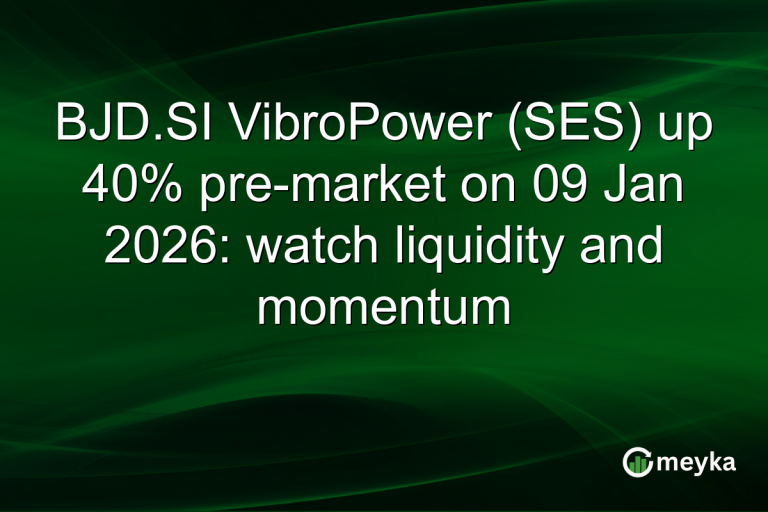 BJD.SI VibroPower (SES) up 40% pre-market on 09 Jan 2026: watch liquidity and momentum