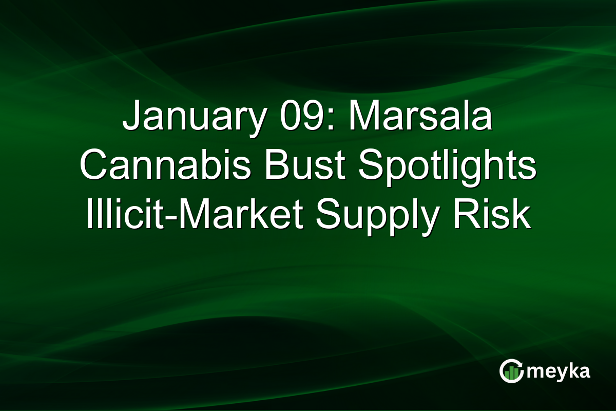 January 09: Marsala Cannabis Bust Spotlights Illicit-Market Supply Risk