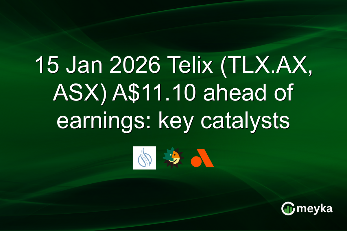 15 Jan 2026 Telix (TLX.AX, ASX) A$11.10 ahead of earnings: key catalysts