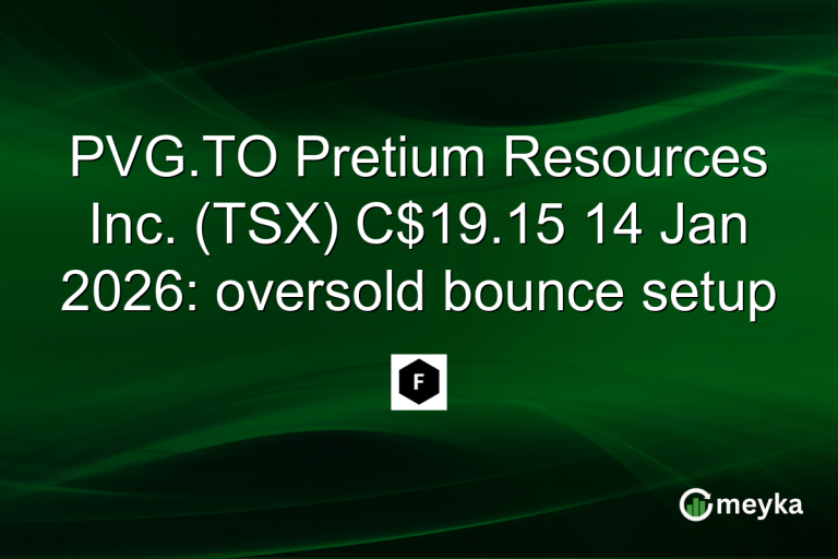 PVG.TO Pretium Resources Inc. (TSX) C$19.15 14 Jan 2026: oversold bounce setup