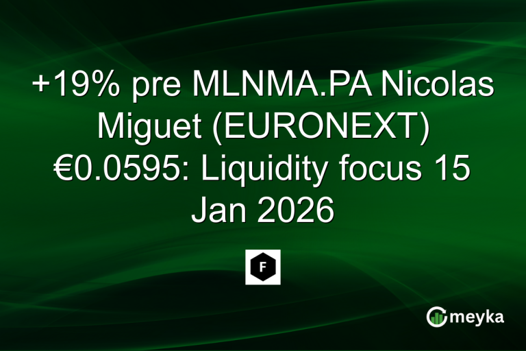 +19% pre MLNMA.PA Nicolas Miguet (EURONEXT) €0.0595: Liquidity focus 15 Jan 2026