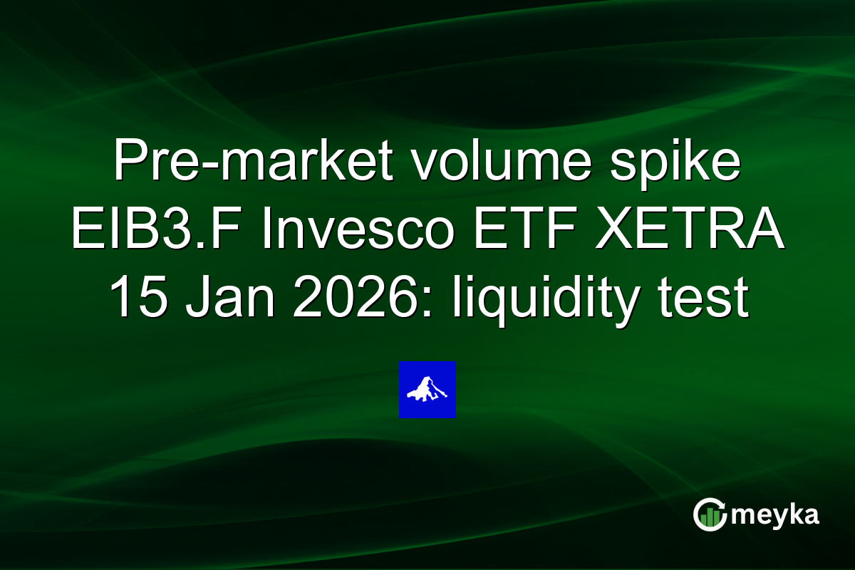 Pre-market volume spike EIB3.F Invesco ETF XETRA 15 Jan 2026: liquidity test