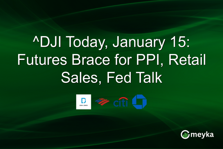 ^DJI Today, January 15: Futures Brace for PPI, Retail Sales, Fed Talk
