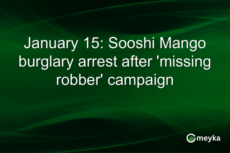 January 15: Sooshi Mango burglary arrest after 'missing robber' campaign