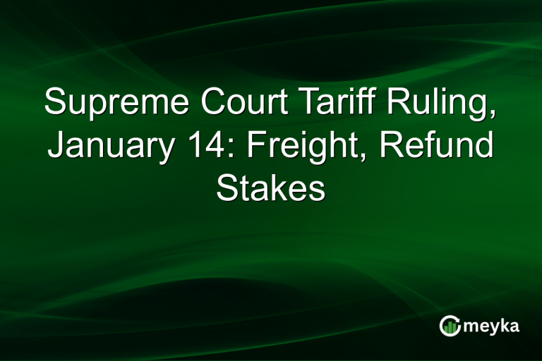 Supreme Court Tariff Ruling, January 14: Freight, Refund Stakes