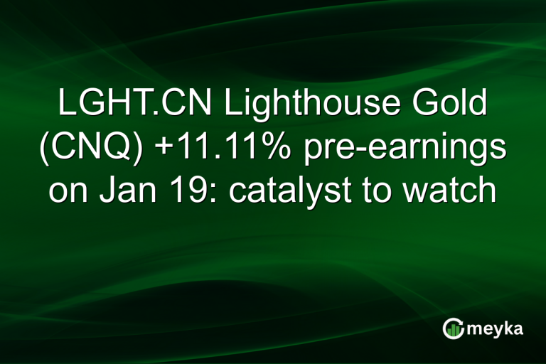 LGHT.CN Lighthouse Gold (CNQ) +11.11% pre-earnings on Jan 19: catalyst to watch