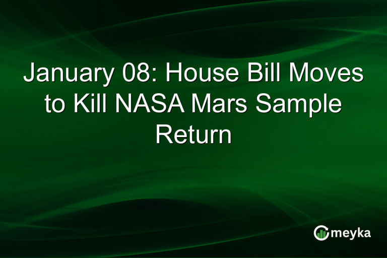 January 08: House Bill Moves to Kill NASA Mars Sample Return