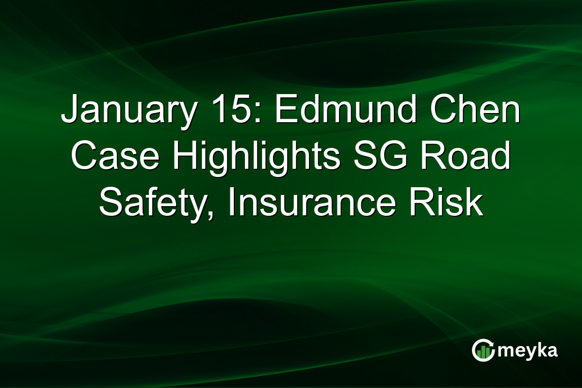 January 15: Edmund Chen Case Highlights SG Road Safety, Insurance Risk