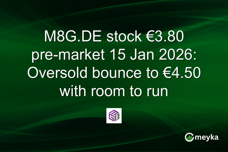 M8G.DE stock €3.80 pre-market 15 Jan 2026: Oversold bounce to €4.50 with room to run