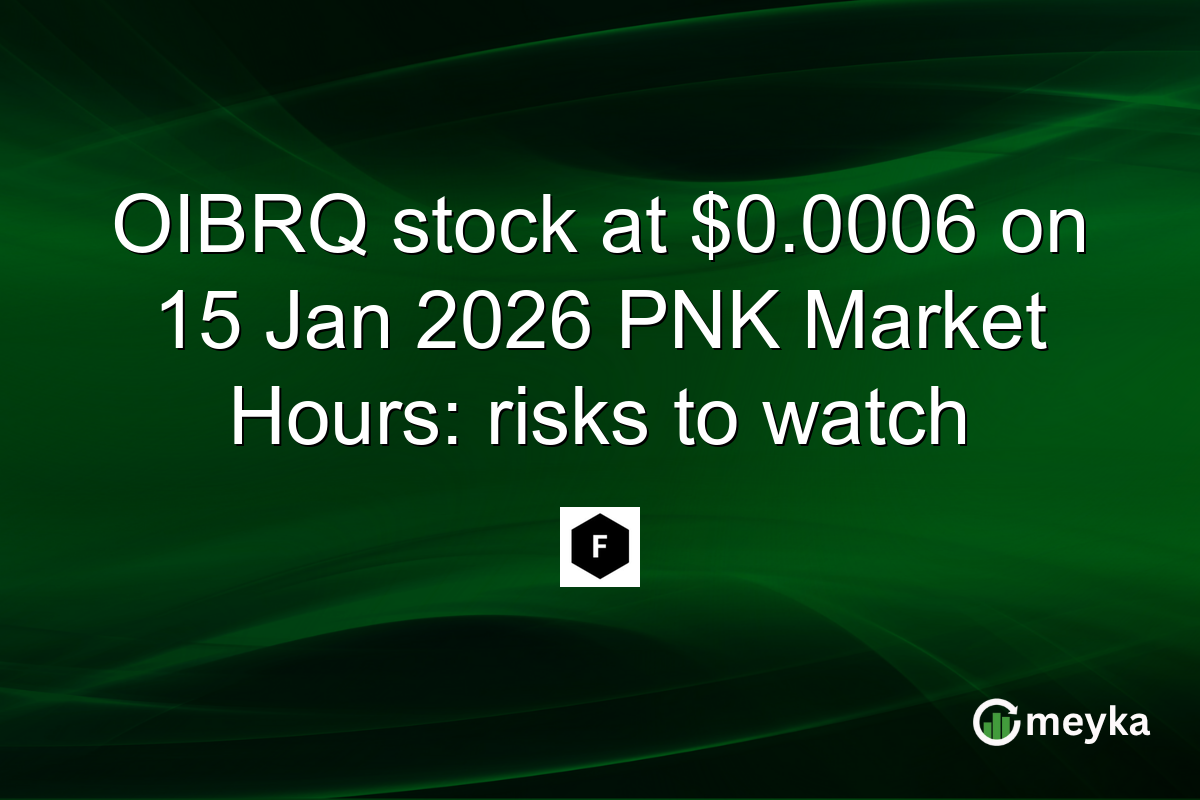 OIBRQ stock at $0.0006 on 15 Jan 2026 PNK Market Hours: risks to watch