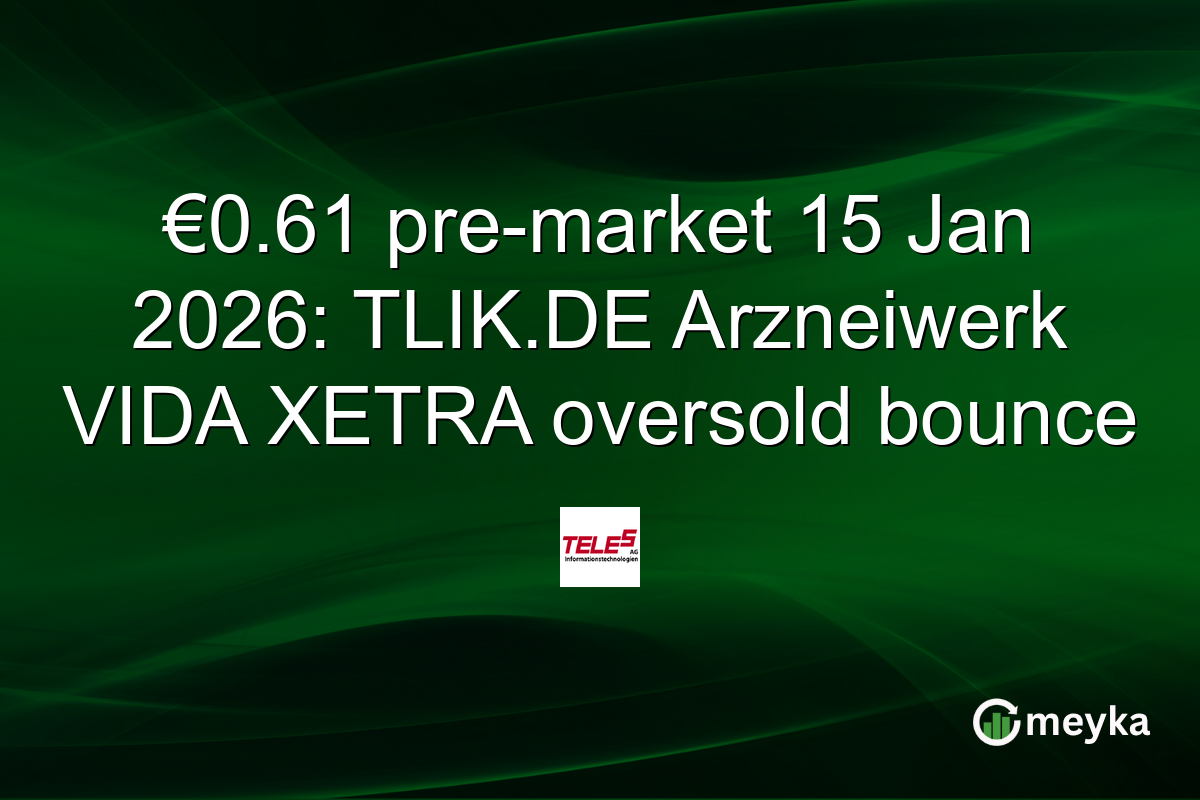 €0.61 pre-market 15 Jan 2026: TLIK.DE Arzneiwerk VIDA XETRA oversold bounce
