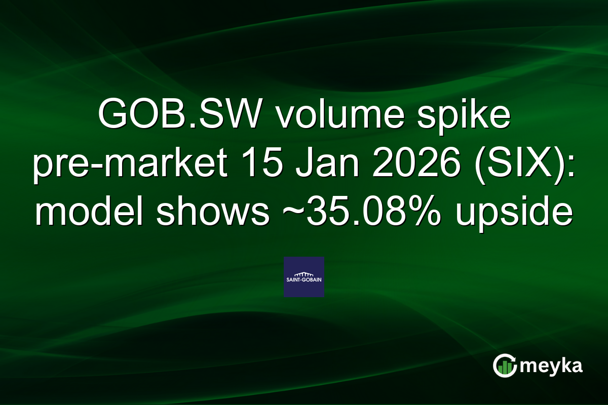 GOB.SW volume spike pre-market 15 Jan 2026 (SIX): model shows ~35.08% upside