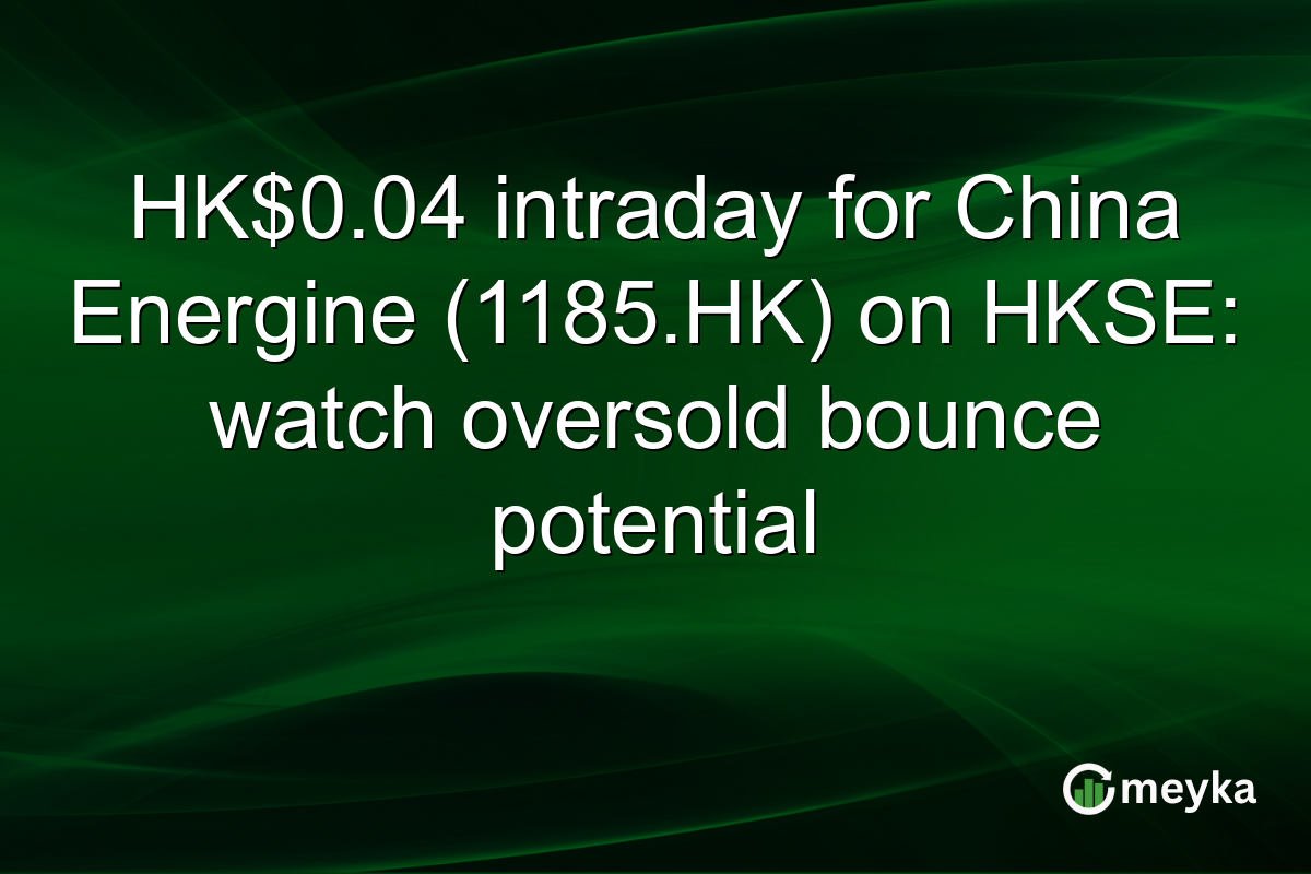 HK$0.04 intraday for China Energine (1185.HK) on HKSE: watch oversold bounce potential