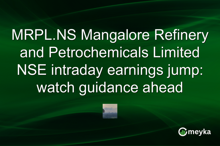 MRPL.NS Mangalore Refinery and Petrochemicals Limited NSE intraday earnings jump: watch guidance ahead