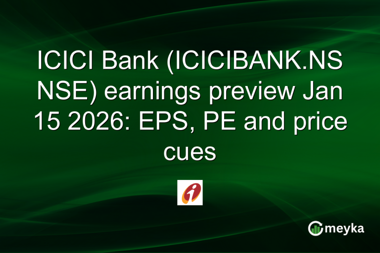ICICI Bank (ICICIBANK.NS NSE) earnings preview Jan 15 2026: EPS, PE and price cues